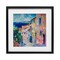 Stupell Industries Mediterranean Coastal Town Framed Print Under Glass, design by LSR Creative Studio